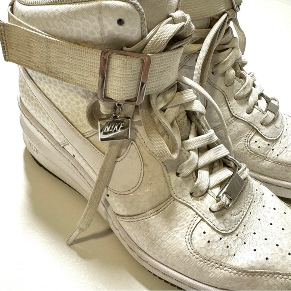 Nike Lunar Force 1 Sky Premium High Top Sneakers in White Women’s 8.5 654850-101 - Picture 4 of 13